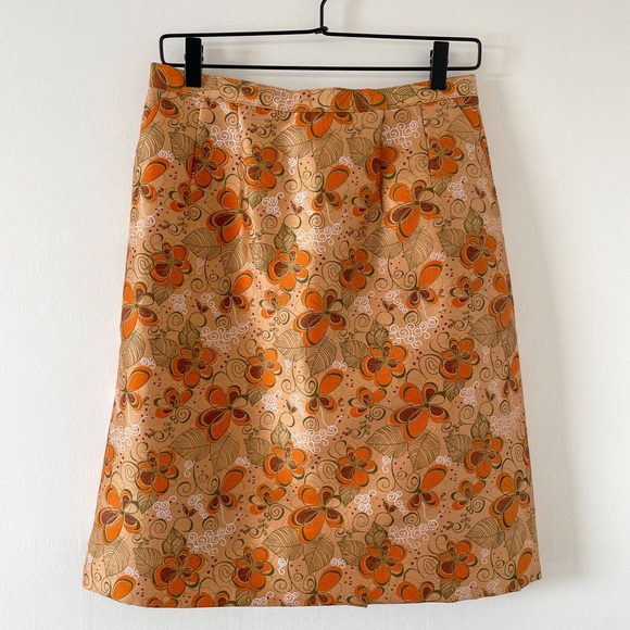 Vintage Floral Pencil Skirt with Pockets - Picture 1 of 5